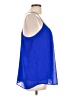 Poetry 100% Polyester Blue Sleeveless Blouse Size L - photo 4