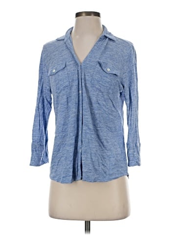 J. McLaughlin 3/4 Sleeve Button-Down Shirt (view 1)