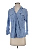 J. McLaughlin 100% Spandex Blue 3/4 Sleeve Button-Down Shirt Size XS - photo 1