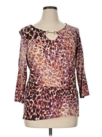 Dana Buchman 3/4 Sleeve T-Shirt (view 1)