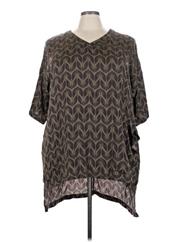 Melissa McCarthy Seven7 Short Sleeve Blouse (view 1)