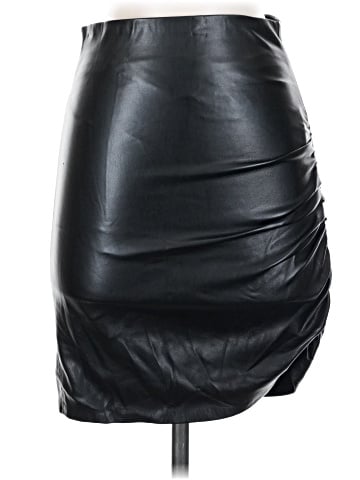 Zara Faux Leather Skirt (view 1)