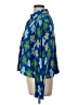Target 100% Polyester Floral Blue Long Sleeve Blouse Size L - photo 5