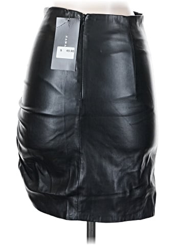 Zara Faux Leather Skirt (view 2)