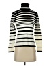 Casual Corner Stripes Ivory Turtleneck Sweater Size S - photo 1