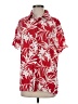 Ascot and Hart 100% Rayon Tropical Red Short Sleeve Button-Down Shirt Size S - photo 1