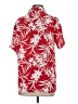 Ascot and Hart 100% Rayon Tropical Red Short Sleeve Button-Down Shirt Size S - photo 2