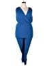 Torrid Solid Blue Jumpsuit Size 3X Plus (3) - photo 1