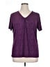 Jaclyn Smith Purple Short Sleeve Blouse Size XL - photo 1