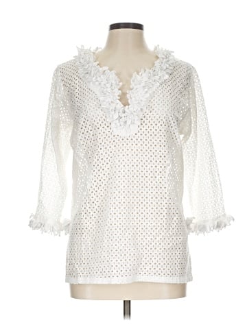 Gretchen Scott Designs 3/4 Sleeve Blouse (view 1)