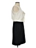 Ann Taylor LOFT 100% Polyester Solid Ivory Cocktail Dress Size 0 - photo 4