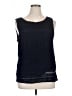 Talbots 100% Cotton Blue Sleeveless Top Size XL - photo 1