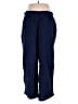 Lands' End 100% Cotton Solid Blue Casual Pants Size 14 - 16 - photo 2