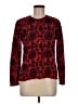 Karen Scott 100% Cotton Paisley Red Pullover Sweater Size M - photo 1