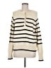 Faherty Stripes Ivory Pullover Sweater Size M - photo 1