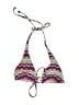 Roxy Chevron-herringbone Purple Swimsuit Top Size S - photo 1