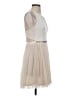 Unbranded 100% Polyester Ivory Cocktail Dress Size S (estimated) - photo 4