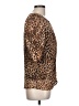 Reba Animal Print Brown 3/4 Sleeve Blouse Size L - photo 4