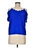 Monteau Blue Short Sleeve Top Size M - photo 1