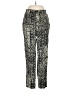 Papaya 100% Rayon Print Black Casual Pants Size M - photo 1