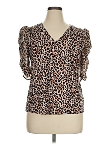 Perseption Concept Short Sleeve Blouse (view 1)