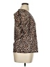 Perseption Concept Animal Print Brown Short Sleeve Blouse Size XL - photo 4