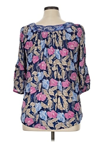 Caffé Marrakesh 3/4 Sleeve Blouse (view 2)