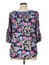 Caffé Marrakesh 100% Rayon Blue 3/4 Sleeve Blouse Size 1X - photo 2