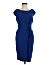 Anne Klein Solid Blue Cocktail Dress Size 6 - photo 1