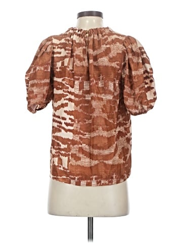 Ulla Johnson Short Sleeve Silk Top (view 2)