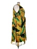 Catherines 100% Polyester Tropical Yellow Cocktail Dress Size 5X - photo 4