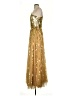 Mac Duggal 100% Polyester Gold Cocktail Dress Size 4 - photo 5