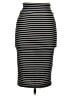 Popular Basics Stripes Black Casual Skirt Size M - photo 1