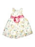 Chaps 100% Polyester Floral White Dress Size 5 - photo 2