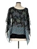 AGB Teal 3/4 Sleeve Blouse Size L - photo 1
