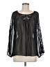 Trulli Black Long Sleeve Blouse Size M - photo 1