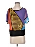 Vero Moda Color Block Purple Short Sleeve Top Size S - photo 1