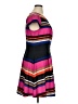 Elle Stripes Black Casual Dress Size XL - photo 4