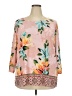 JM Collection Pink 3/4 Sleeve Blouse Size 3X - photo 1