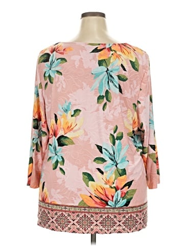 JM Collection 3/4 Sleeve Blouse (view 2)