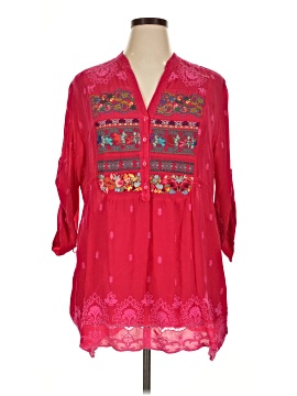 Johnny Was 3/4 Sleeve Blouse