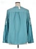 Talbots 100% Polyester Teal Long Sleeve Blouse Size XL - photo 2