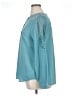 Talbots 100% Polyester Teal Long Sleeve Blouse Size XL - photo 5
