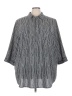 Catherines Chevron-herringbone Gray 3/4 Sleeve Blouse Size 3X - photo 1