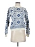 L.L.Bean Print Blue Pullover Sweater Size S - photo 1