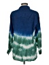 Gerard Darel Tie-dye Blue Long Sleeve Button-Down Shirt Size 6 (38) - photo 2