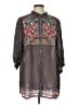Johnny Was 100% Polyester Brown 3/4 Sleeve Blouse Size L - photo 1