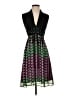 Twelve by Twelve 100% Polyester Argyle Black Cocktail Dress Size S - photo 1