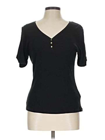 August Silk Short Sleeve Top (view 1)