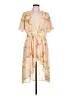 Daytrip 100% Polyester Floral Tan Cocktail Dress Size L - photo 1